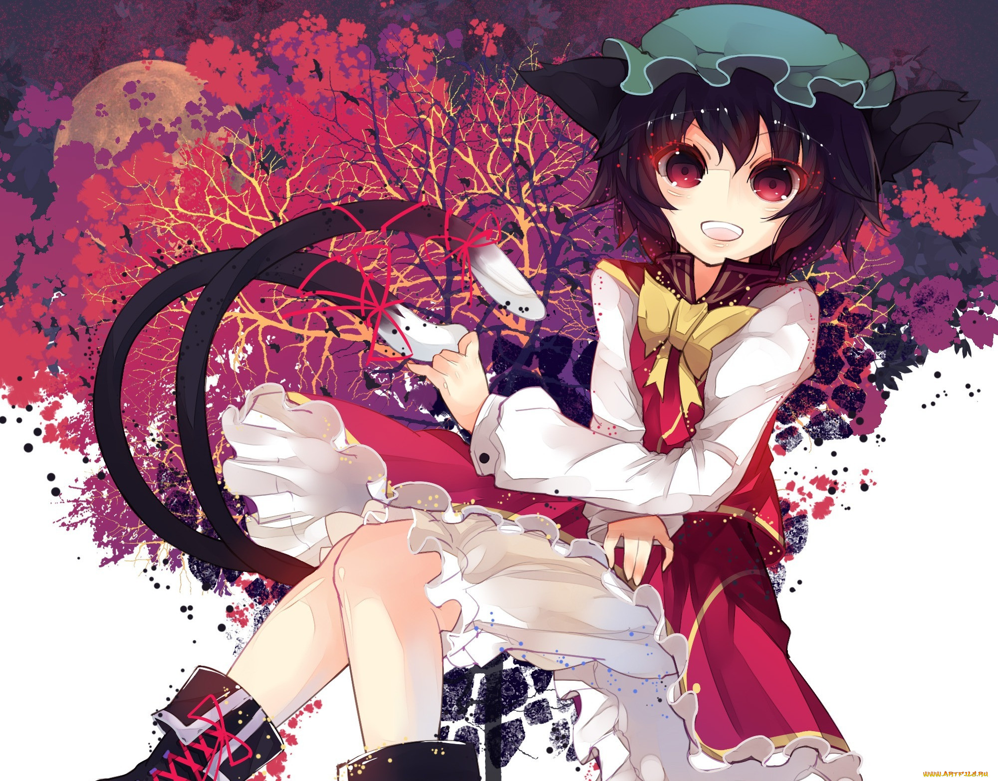 , touhou, , , , , , chen, , rain, lan